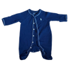 Ralph Lauren Navy Footed Onesie NB