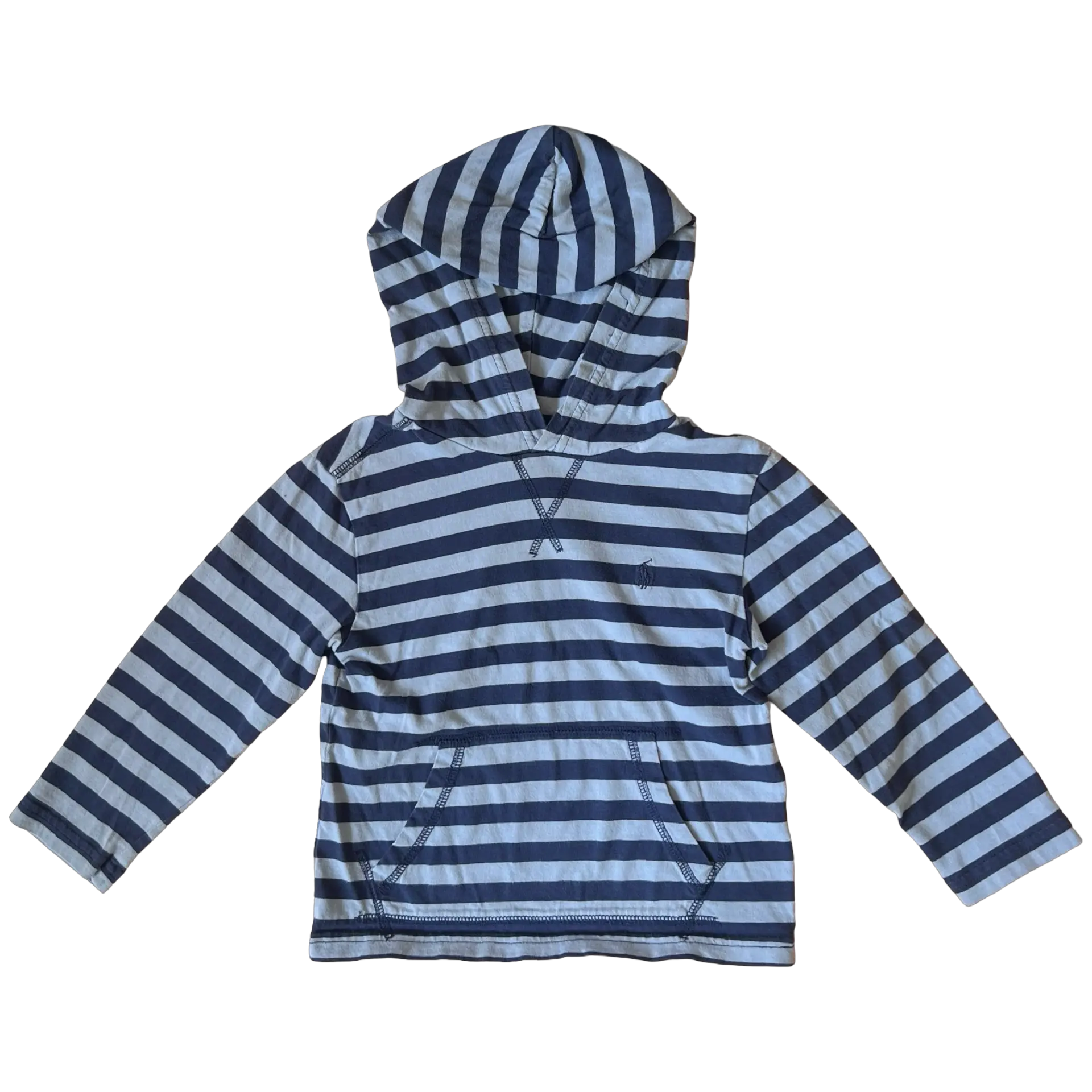 Ralph Lauren Striped Hooded Long Sleeve Tee 3Y