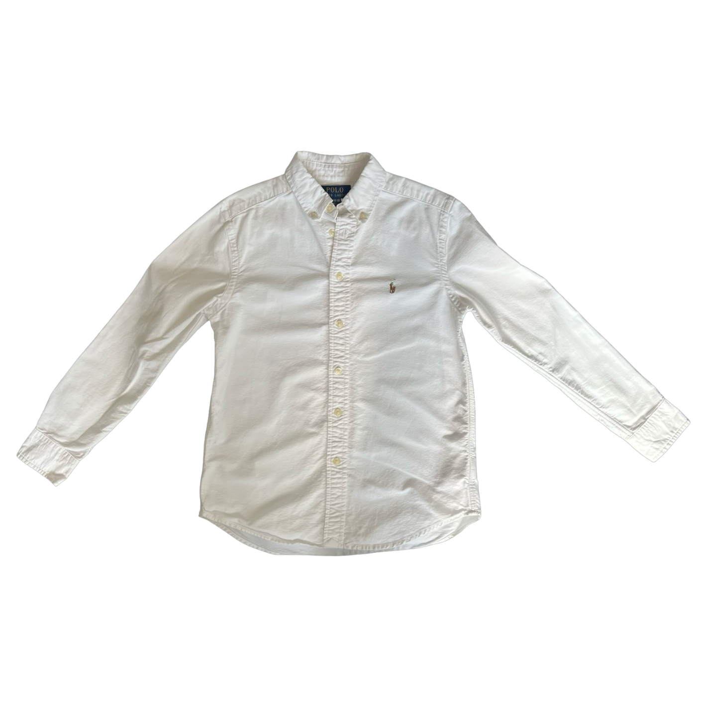 Ralph Lauren White Cotton Shirt 10-12Y