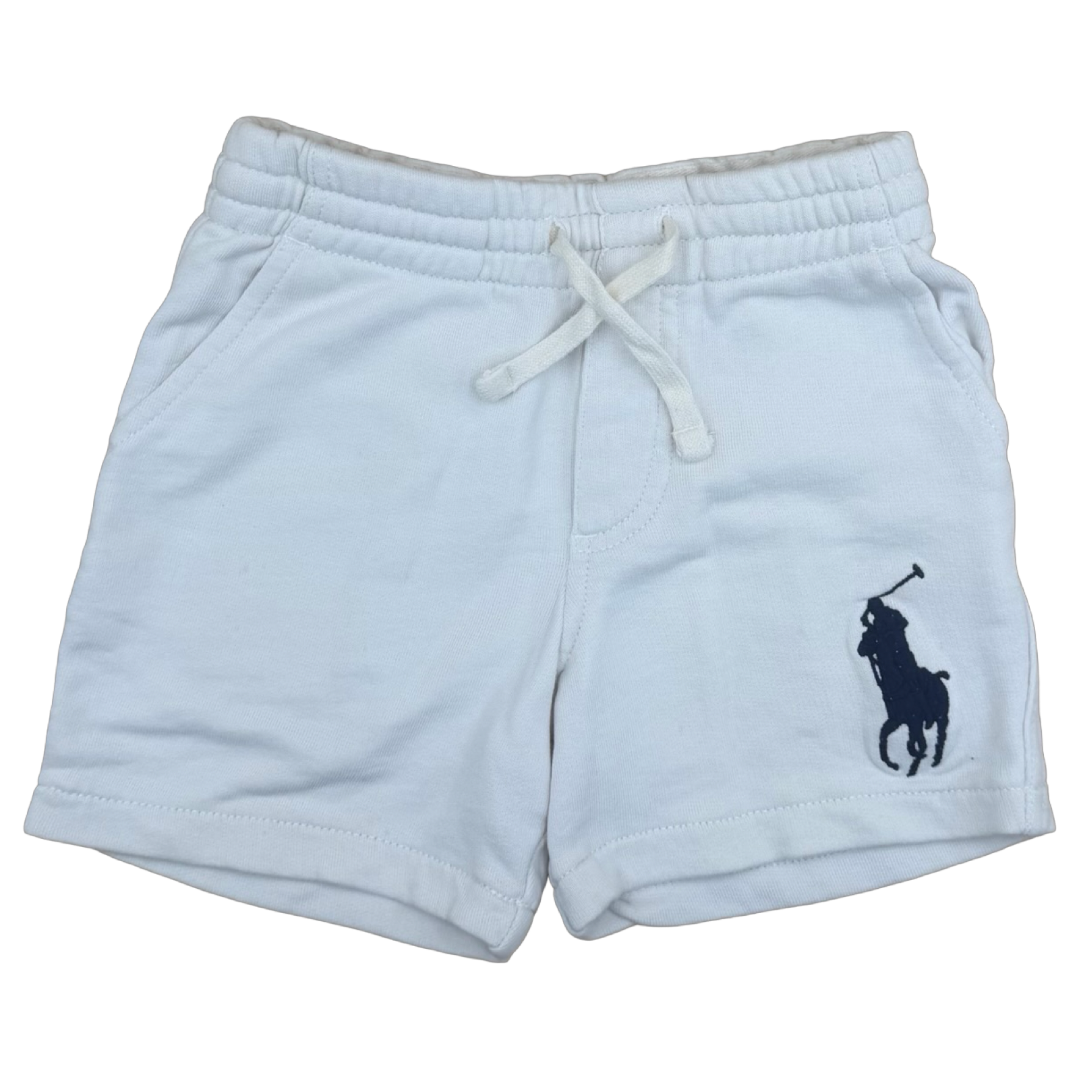 Ralph Lauren White Sweat Shorts 3Y