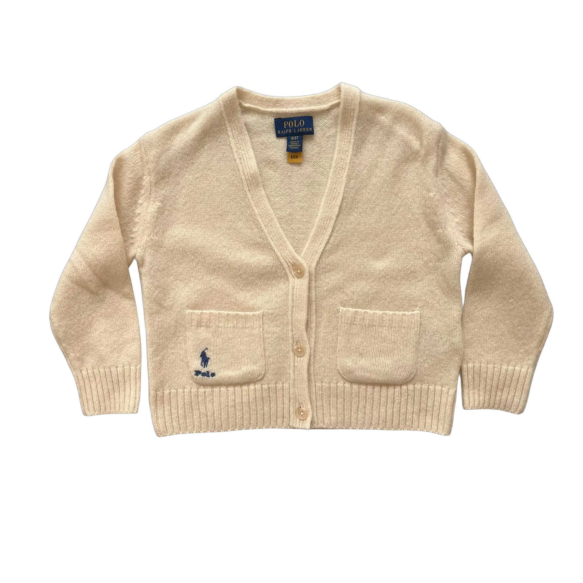 Ralph Lauren Wool-Cashmere V-Neck Cardigan