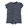Ralph Lauren Navy and White Striped Romper 6M