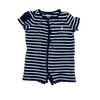 Ralph Lauren Navy and White Striped Romper 6M