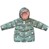 GAP Green and Pink Heart Coat 5Y