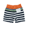Splendid Orange, Blue, Green, Black, and White Striped Cotton Shorts 5-6Y