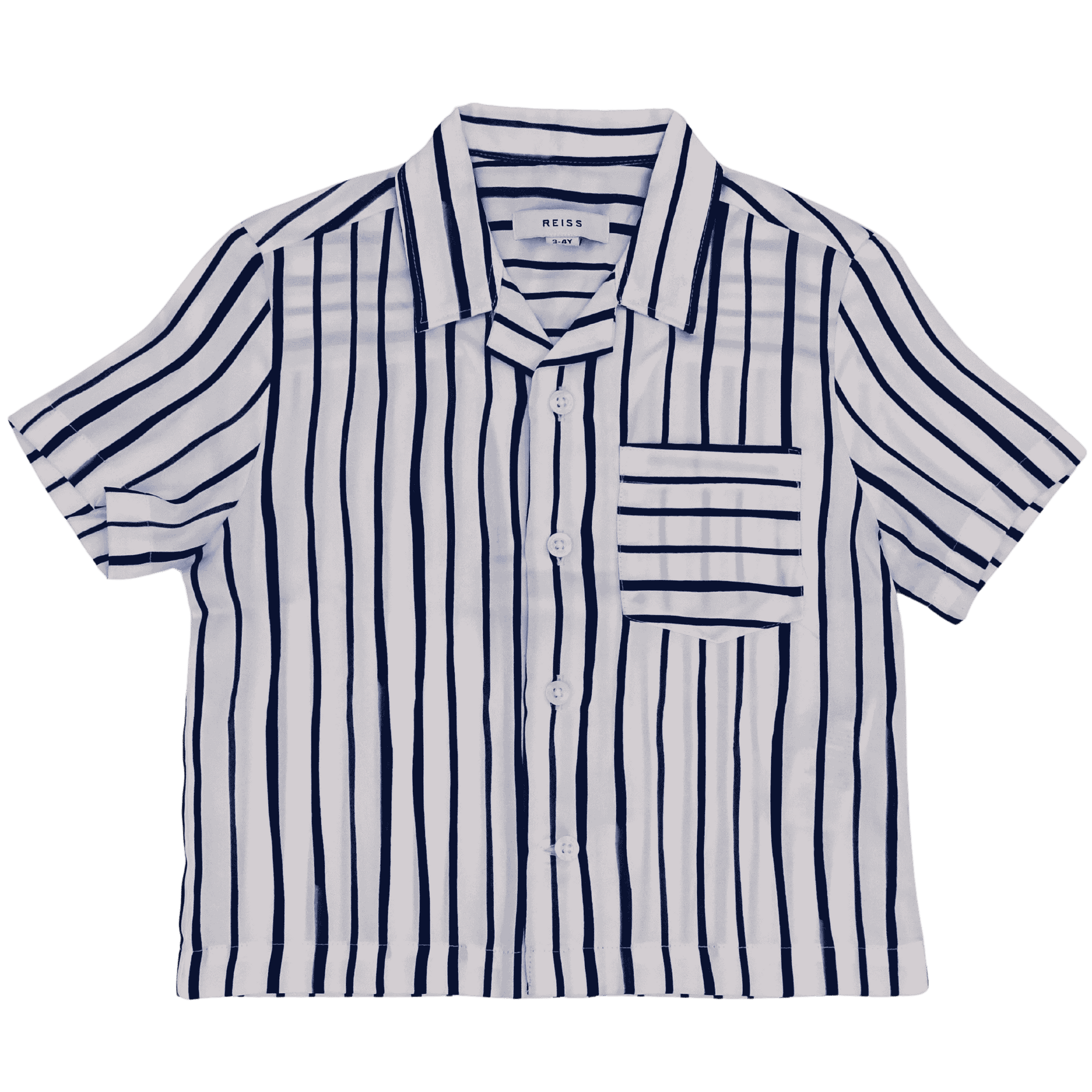 Reiss Short sleeve Striped Synthetic Shirt 3-4Y