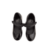 Stelle Black Tap Shoe with a Hook-and-Loop Strap 3Y (US 7)