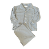 The Little White Company Brushed-Flannel Grey Gingham-Print Pajamas 2-3Y