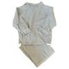 The Little White Company Brushed-Flannel Grey Gingham-Print Pajamas 2-3Y