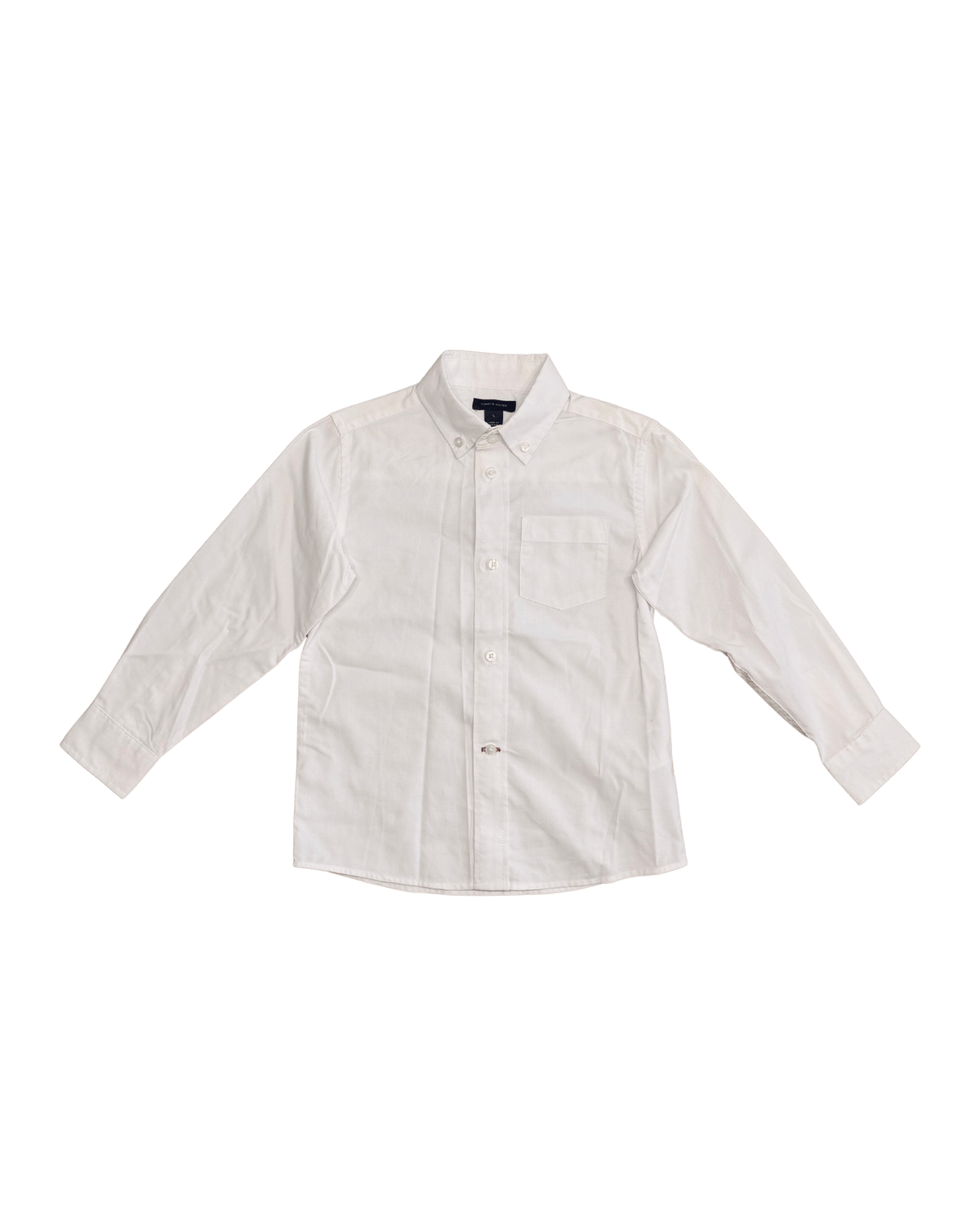 Tommy Hilfiger Long-Sleeve White Button Down 5Y