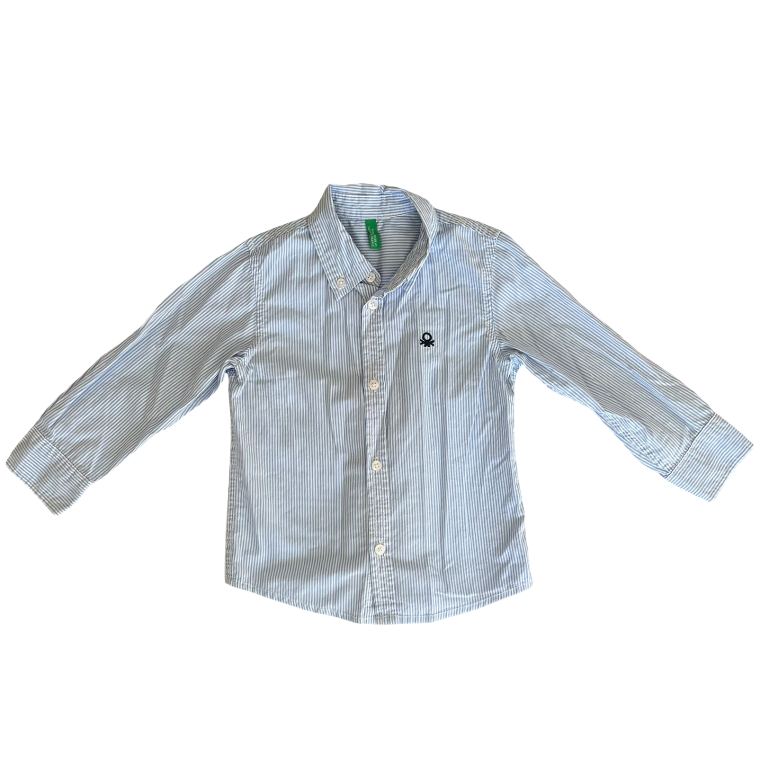 United Colors of Benetton Blue Striped Shirt 2Y