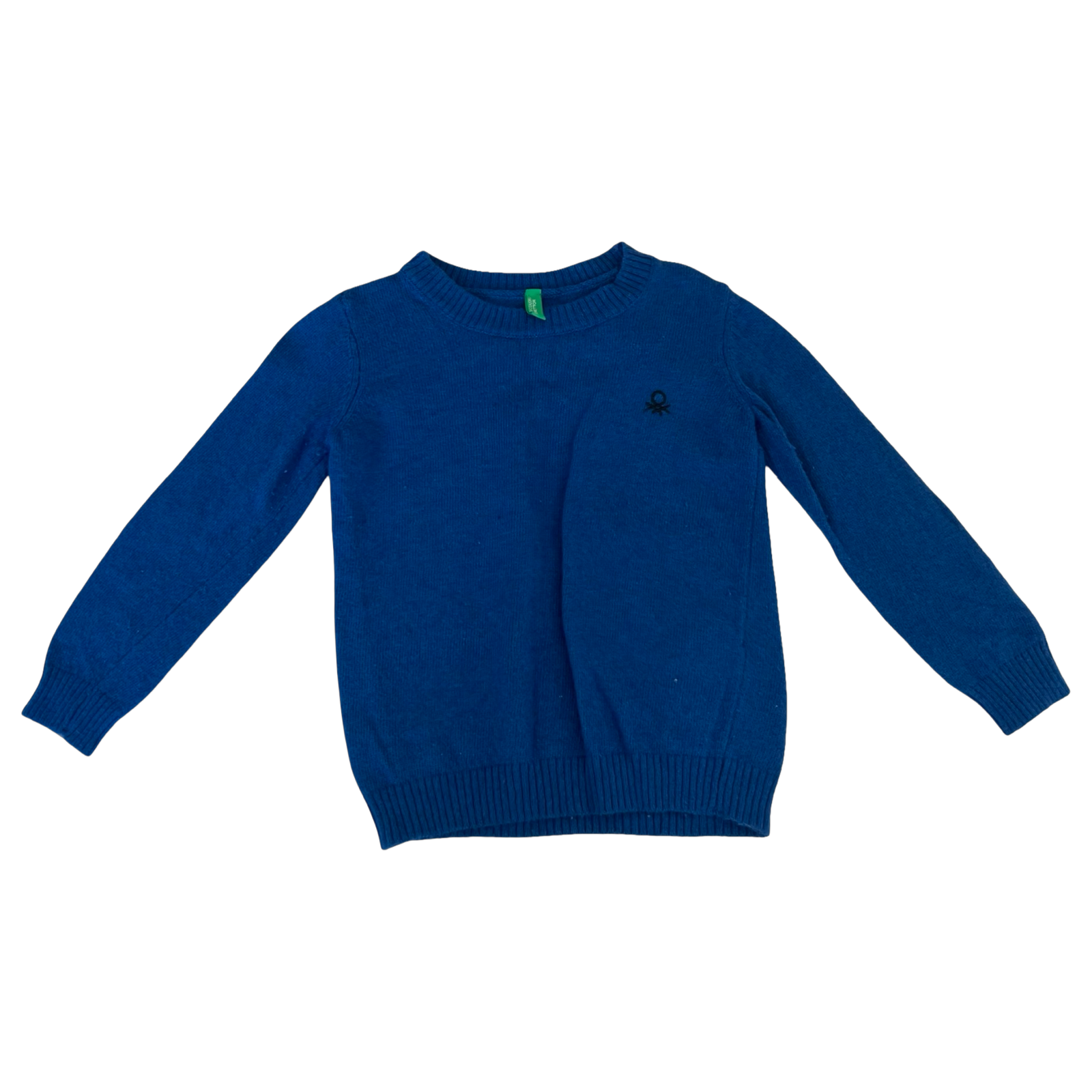 United Colors of Benetton Blue Wool Blend Sweater 2Y