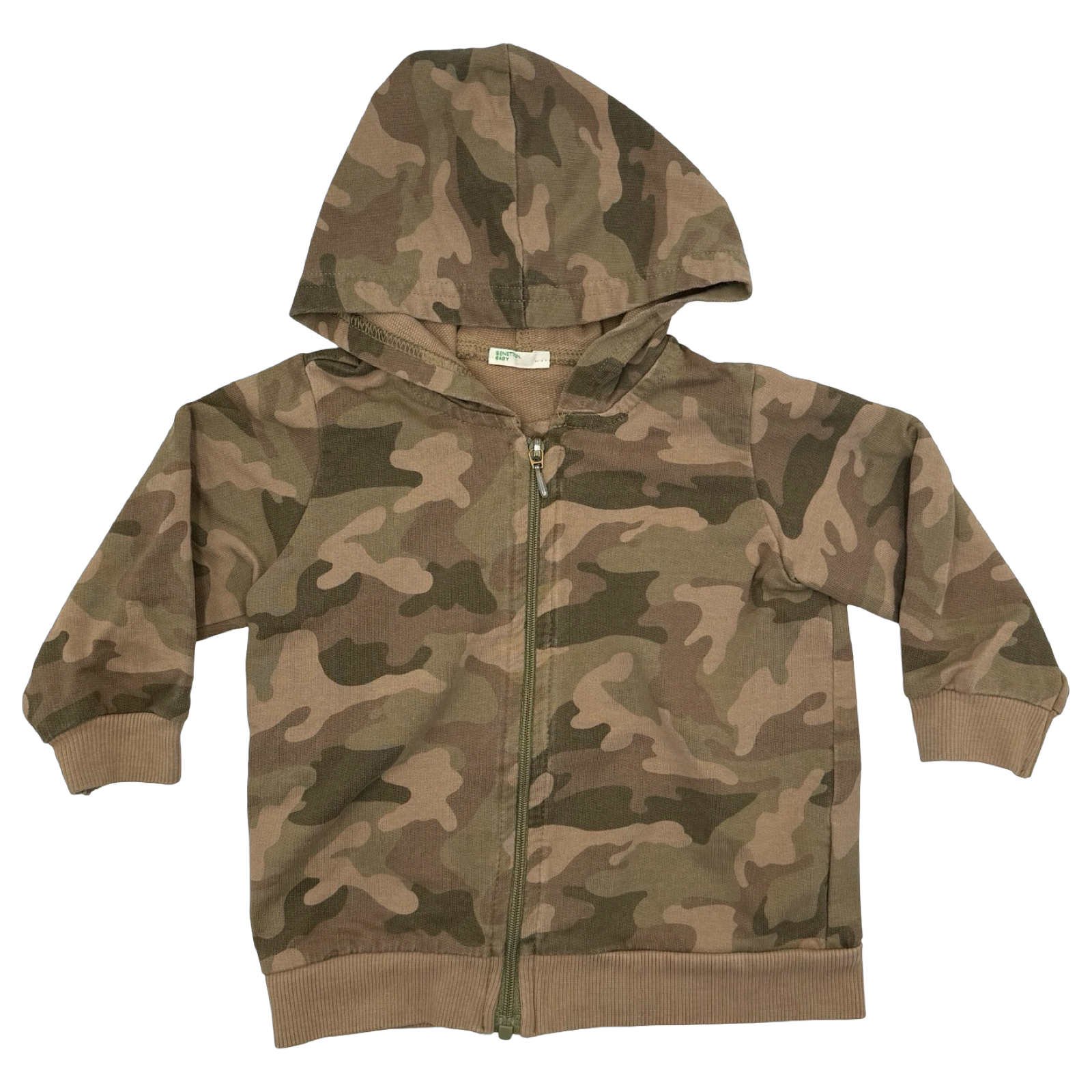 United Colors of Benetton Camouflage Zip-Up Hoodie 9-12M
