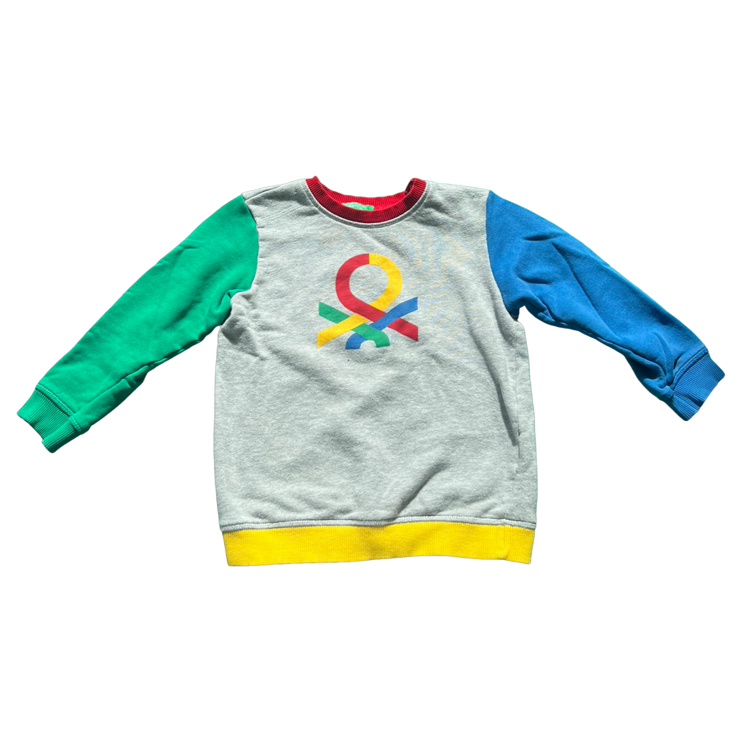 United Colors of Benetton Multicolor Logo Sweatshirt 3-4Y