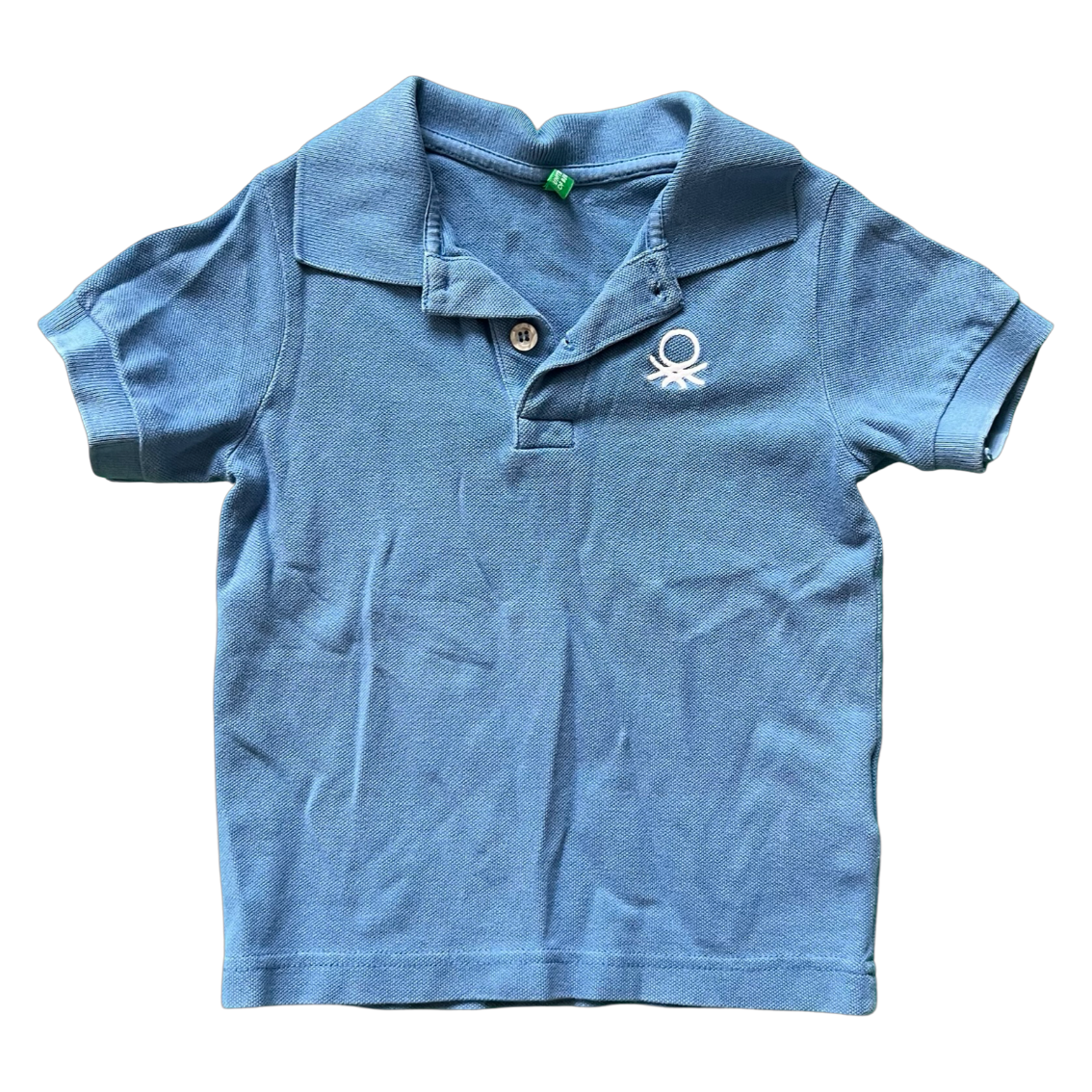 United Colors of Benetton Muted Blue Polo 2Y