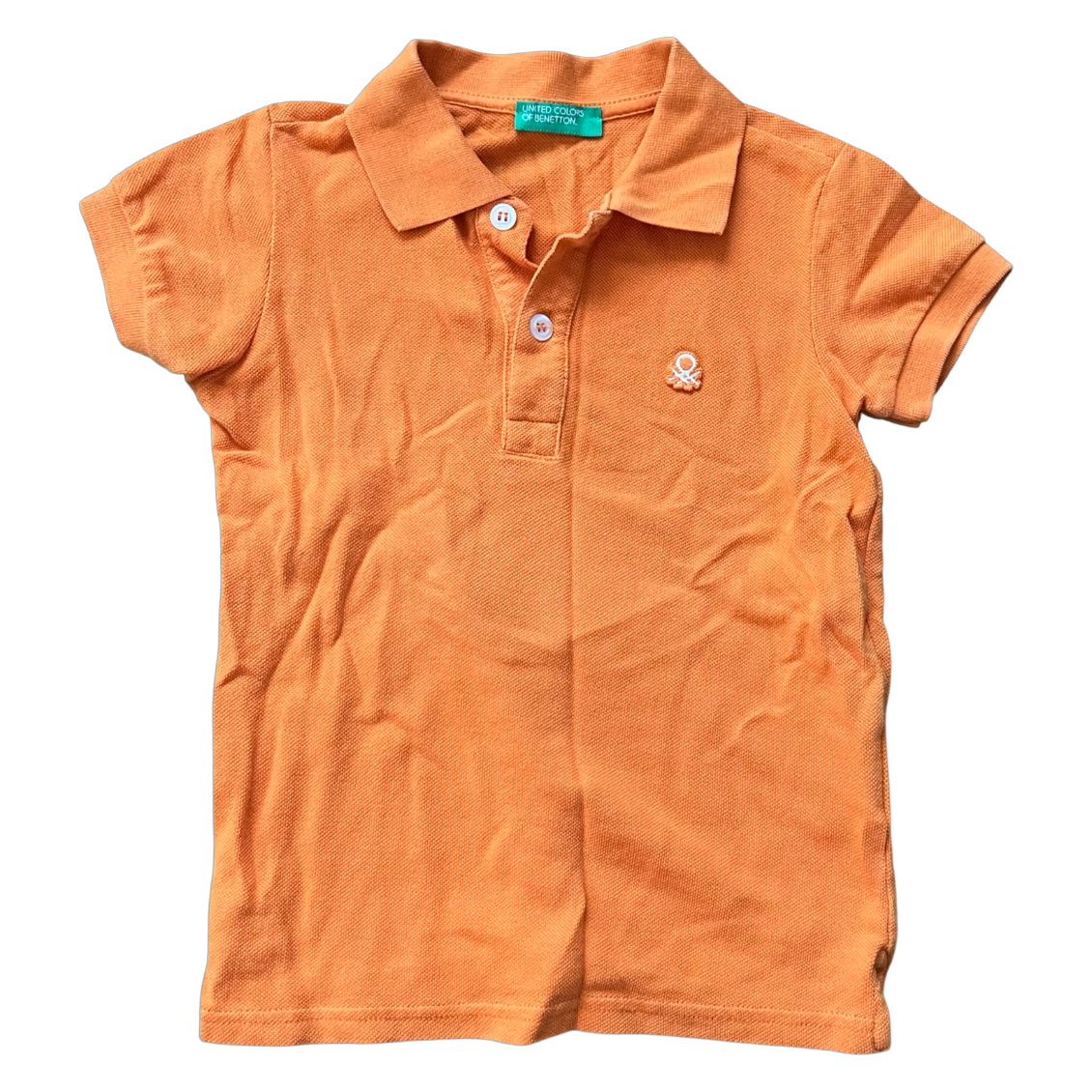 United Colors of Benetton Orange Polo 2-3Y