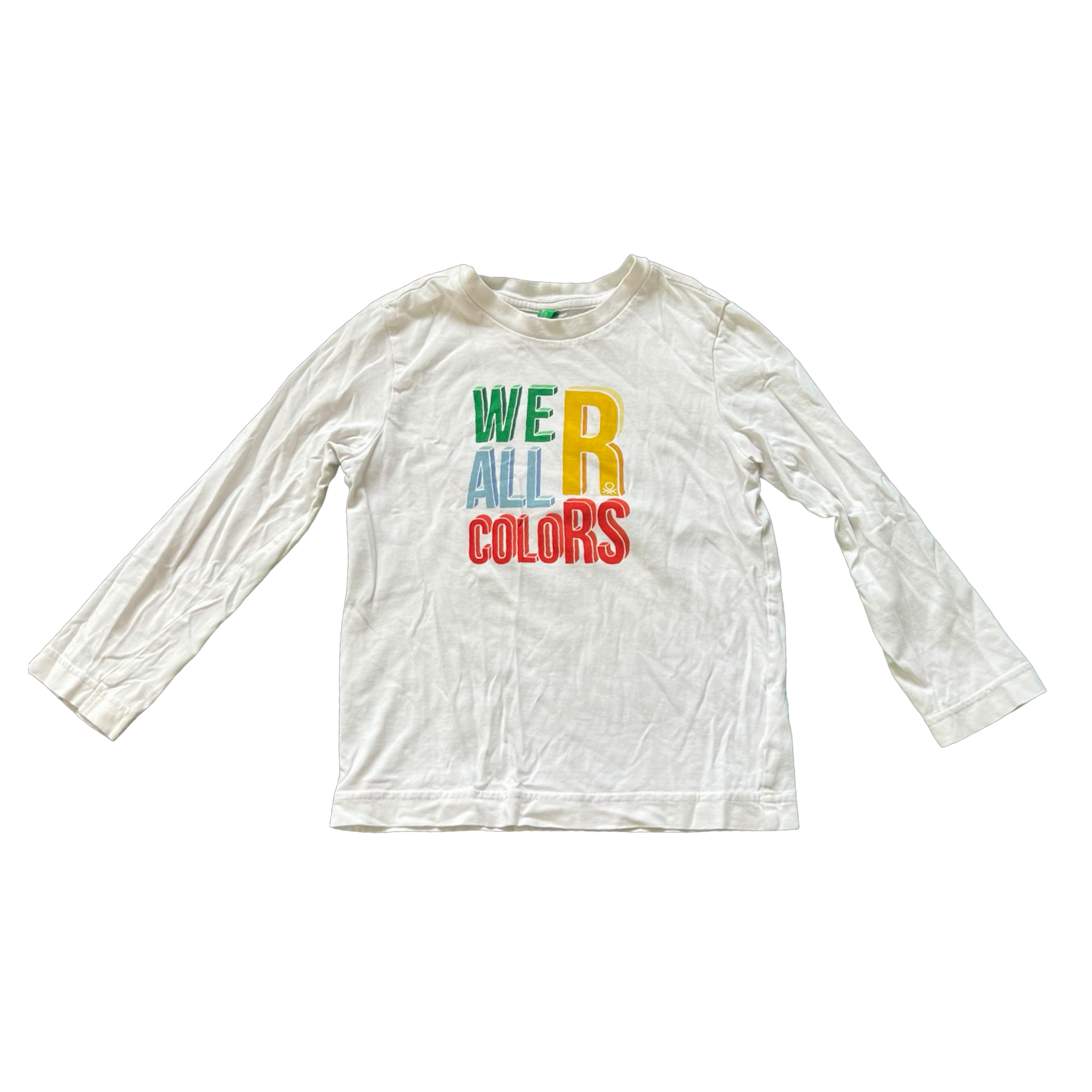 United Colors of Benetton White Long Sleeve 4-5Y