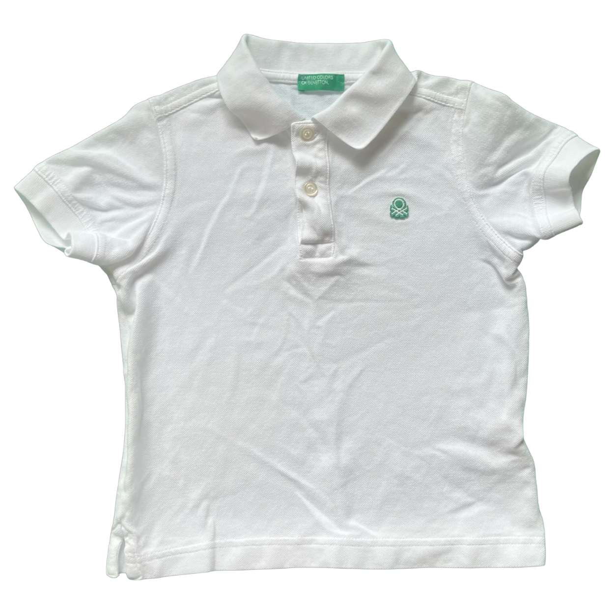 United Colors of Benetton White Polo 4-5Y