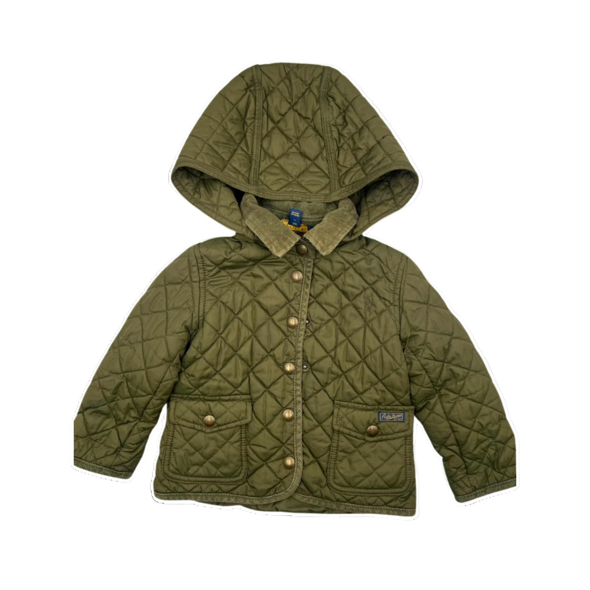 Ralph Lauren Olive Quilted Jacket 2Y