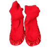 Hanna Andersson Holiday Solid Red Booties / Slipper Moccasins 10-12 US