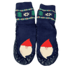 Hanna Andersson Holiday Navy Santa Gnome Booties / Slipper Moccasins 10-12 US