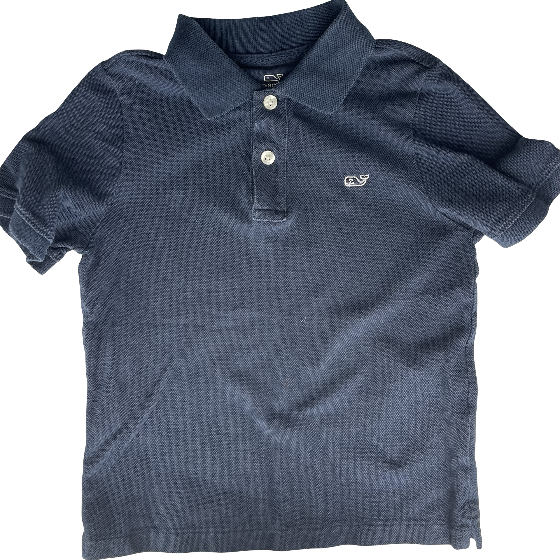 Vineyard Vines Navy Collared Polo 5Y