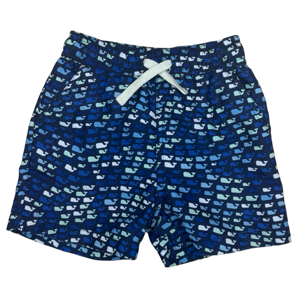 Vineyard Vines x Target Navy Whale Swim Trunks 3Y