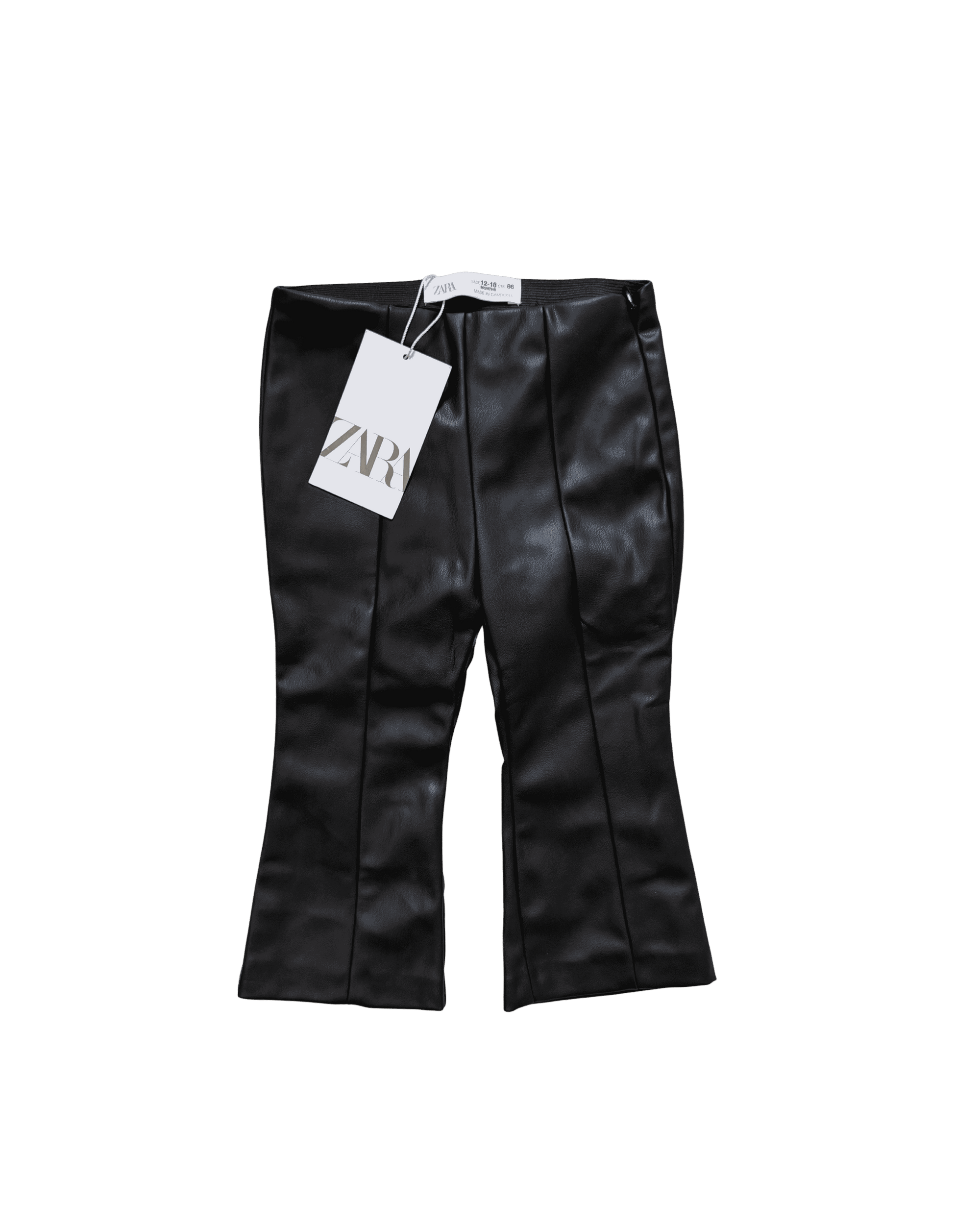 Zara Faux Leather Pants 12-18M
