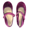 Children Chic Plum Velvet Mary Janes EU27