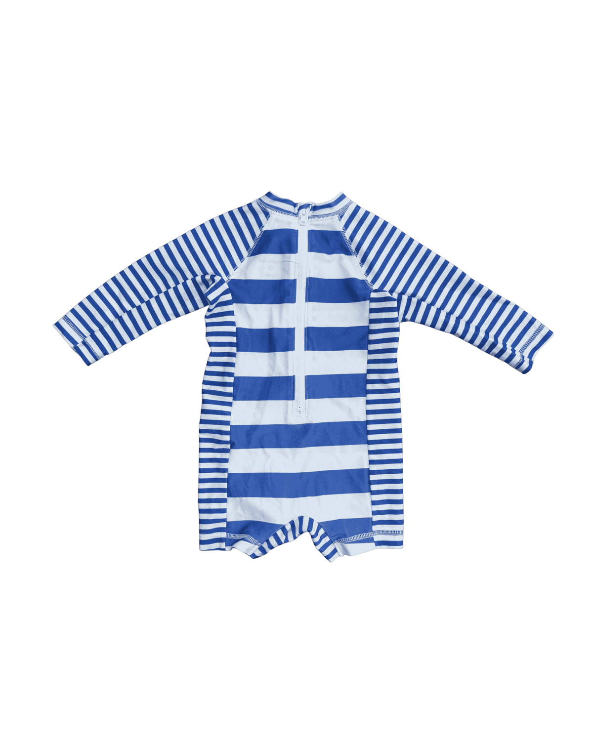 Vineyard Vines Blue and White Striped Rash Guard One-Piece Swimsuit 6-9M